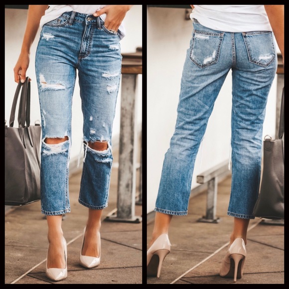 1 LEFT‼️ Vintage Wash Cropped Jean - Picture 7 of 8